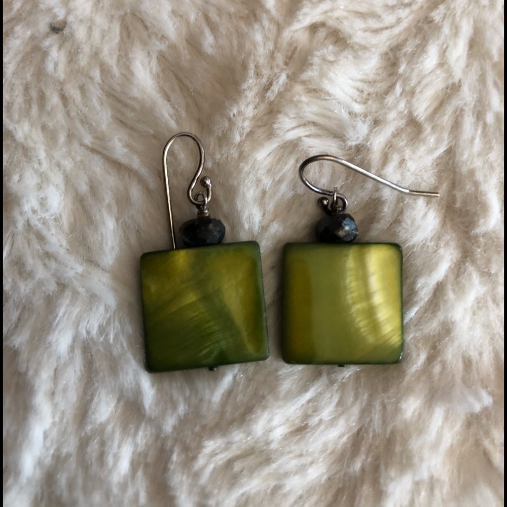 Silpada green earrings!